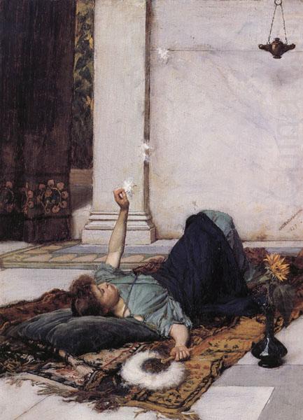 John William Waterhouse Dolce Far Niente china oil painting image